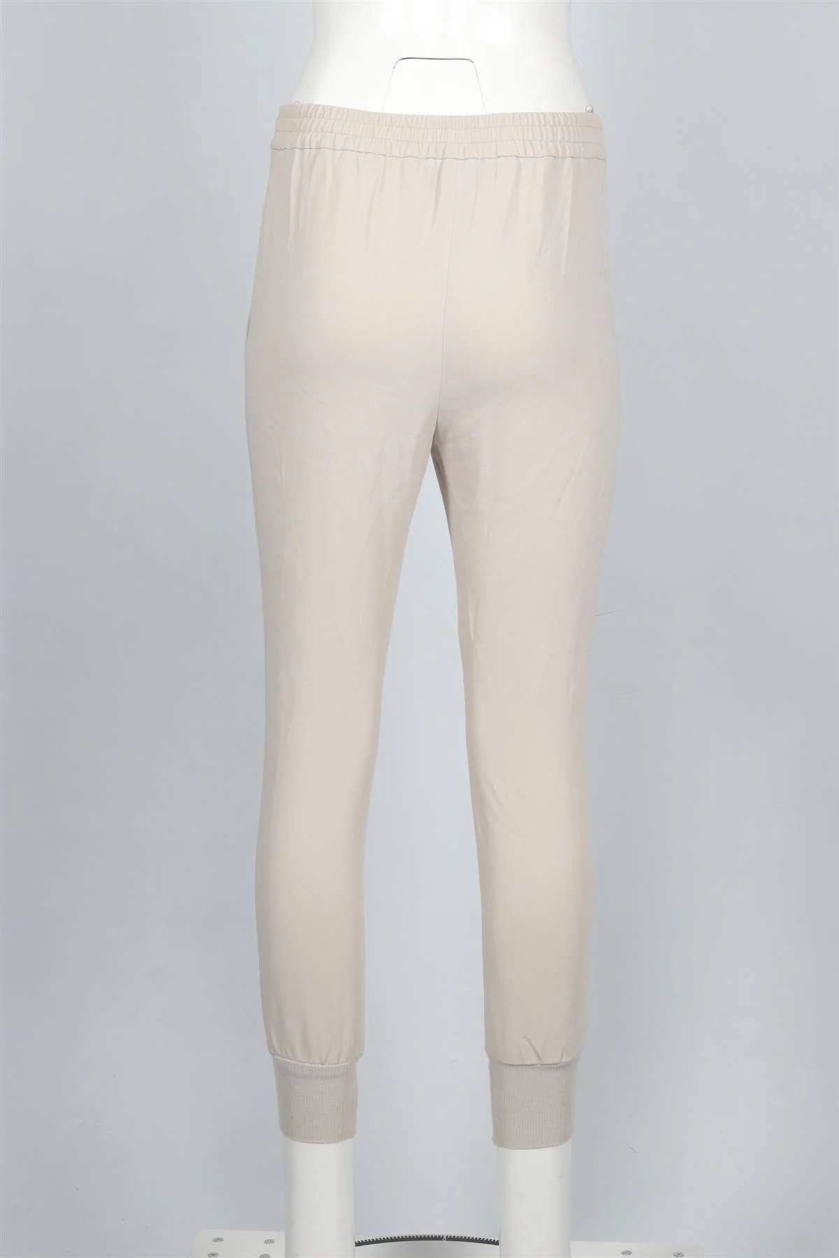 STELLA MCCARTNEY ECRU CREPE TAPERED PANTS IT 34 UK 2 - Image 4