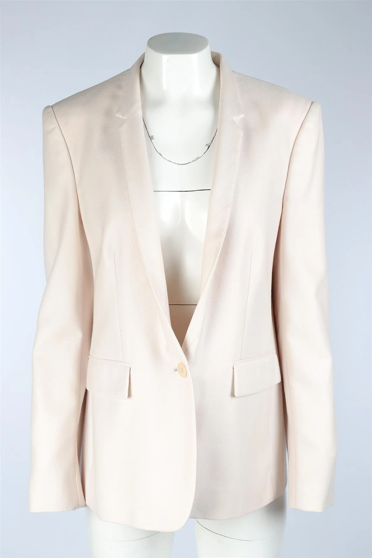 STELLA MCCARTNEY ECRU WOOL BLAZER IT 48 UK 16 - Image 2