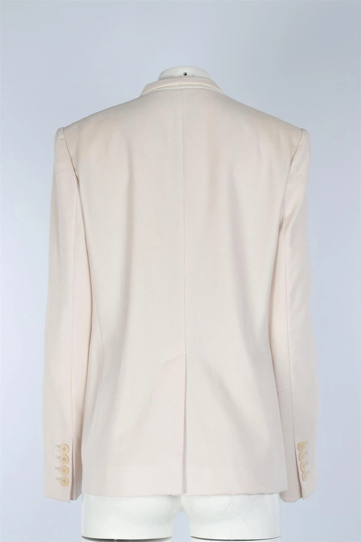 STELLA MCCARTNEY ECRU WOOL BLAZER IT 48 UK 16 - Image 4