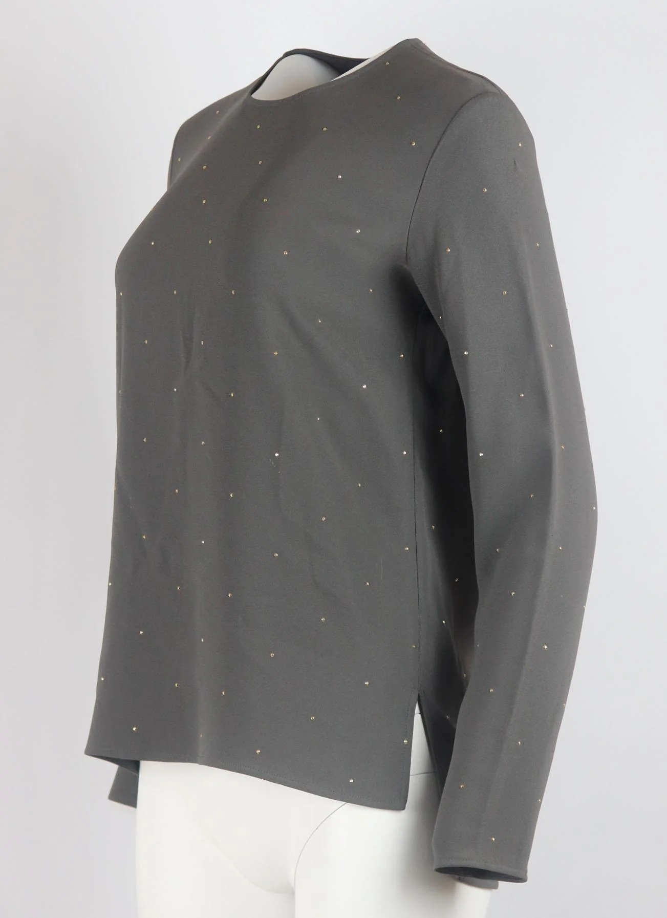 STELLA MCCARTNEY EMBELLISHED CREPE TOP IT 36 UK 4 - Image 3