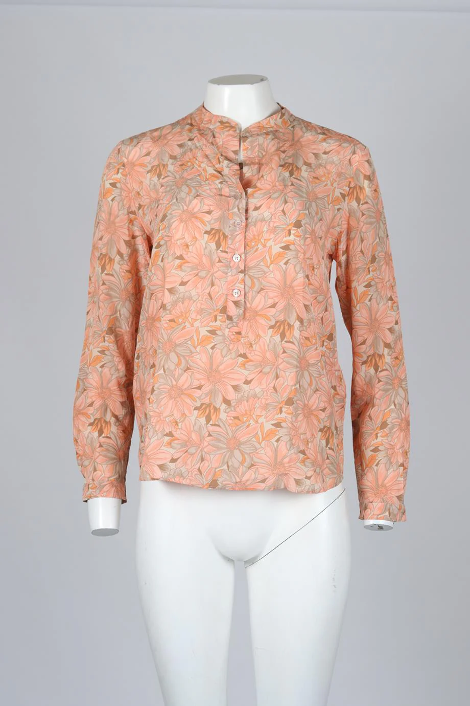 STELLA MCCARTNEY FLORAL PRINT SILK BLOUSE IT 40 UK 8 - Image 2