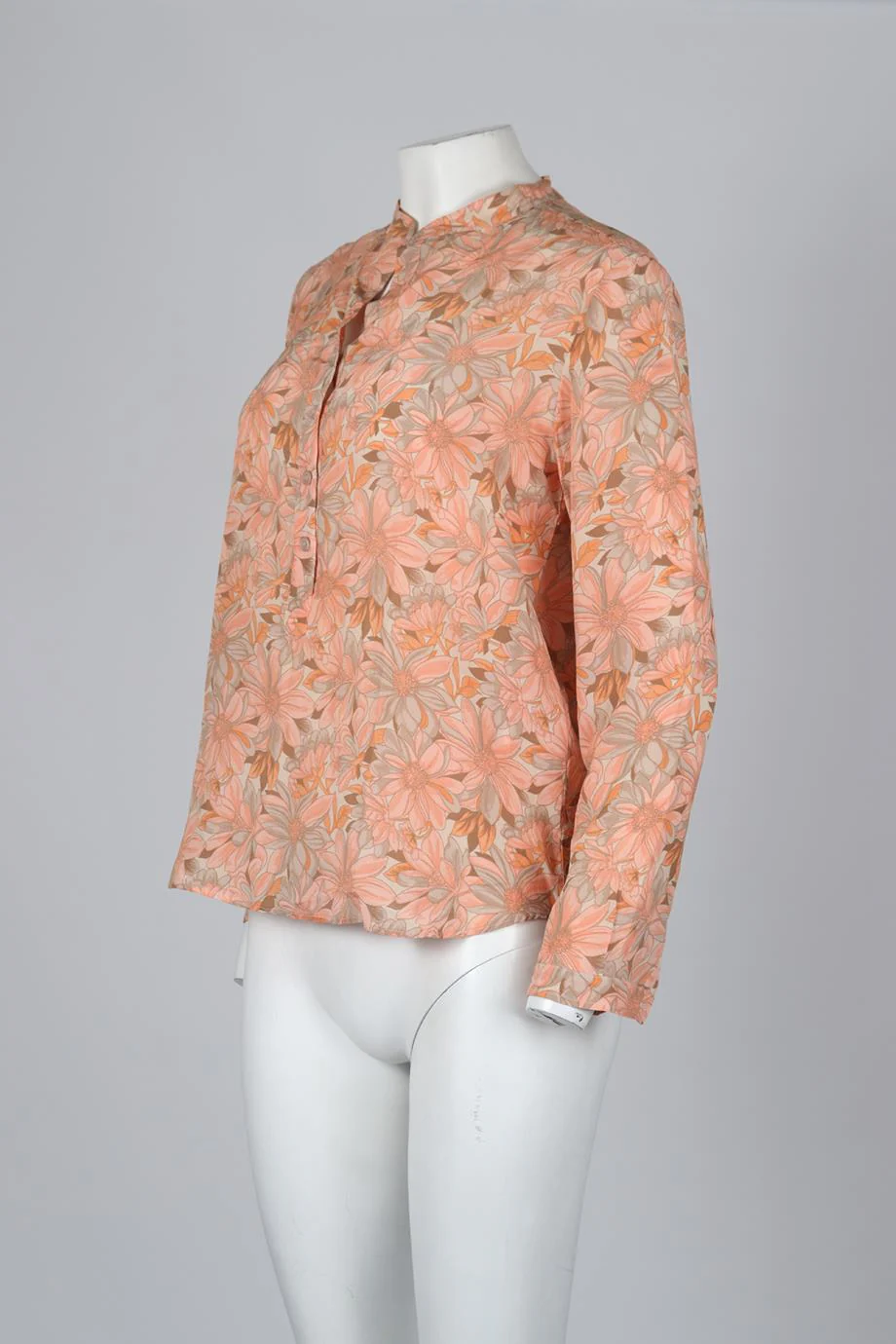 STELLA MCCARTNEY FLORAL PRINT SILK BLOUSE IT 40 UK 8 - Image 3
