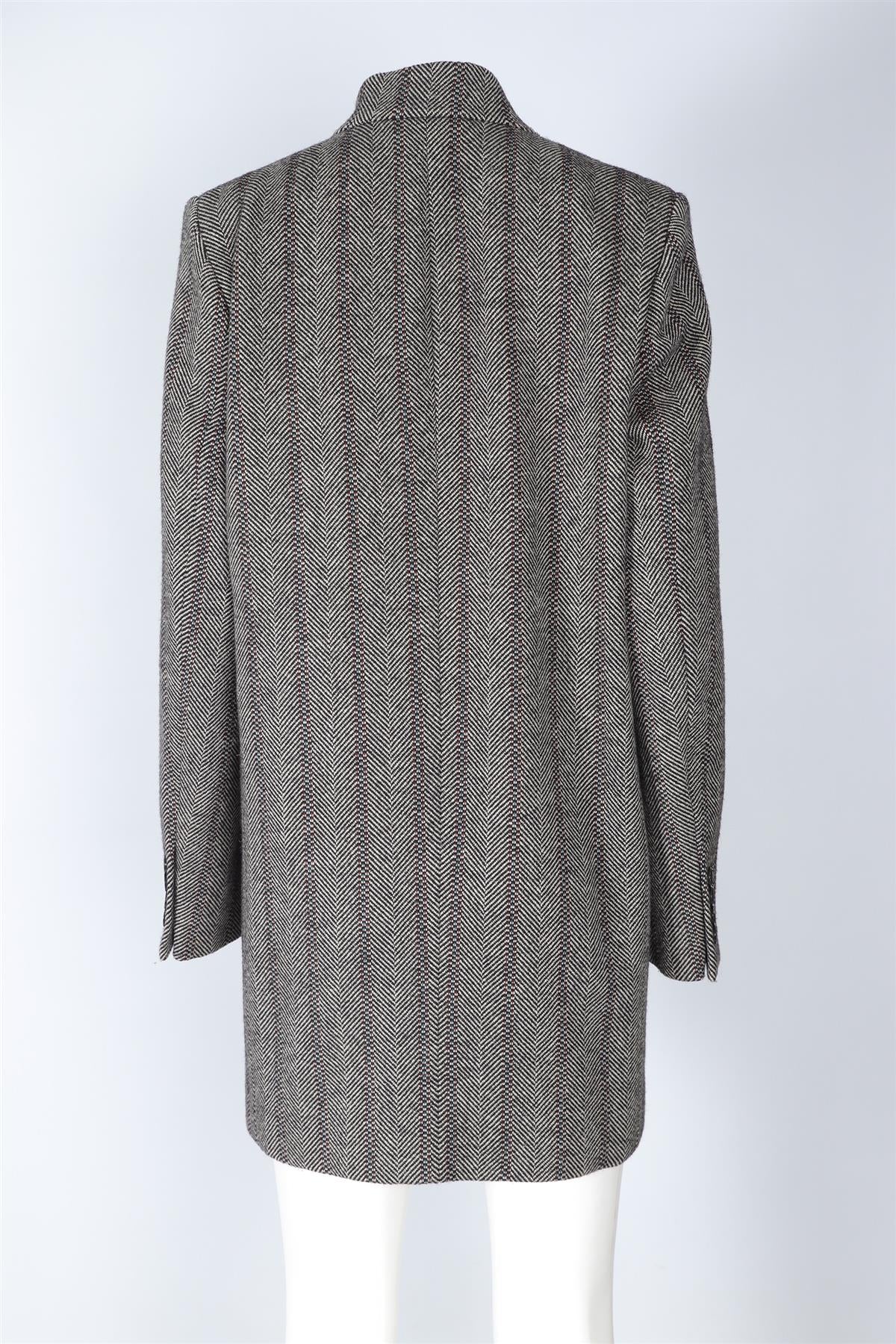 STELLA MCCARTNEY GREY WOOL COAT IT 46 UK 14 - Image 4