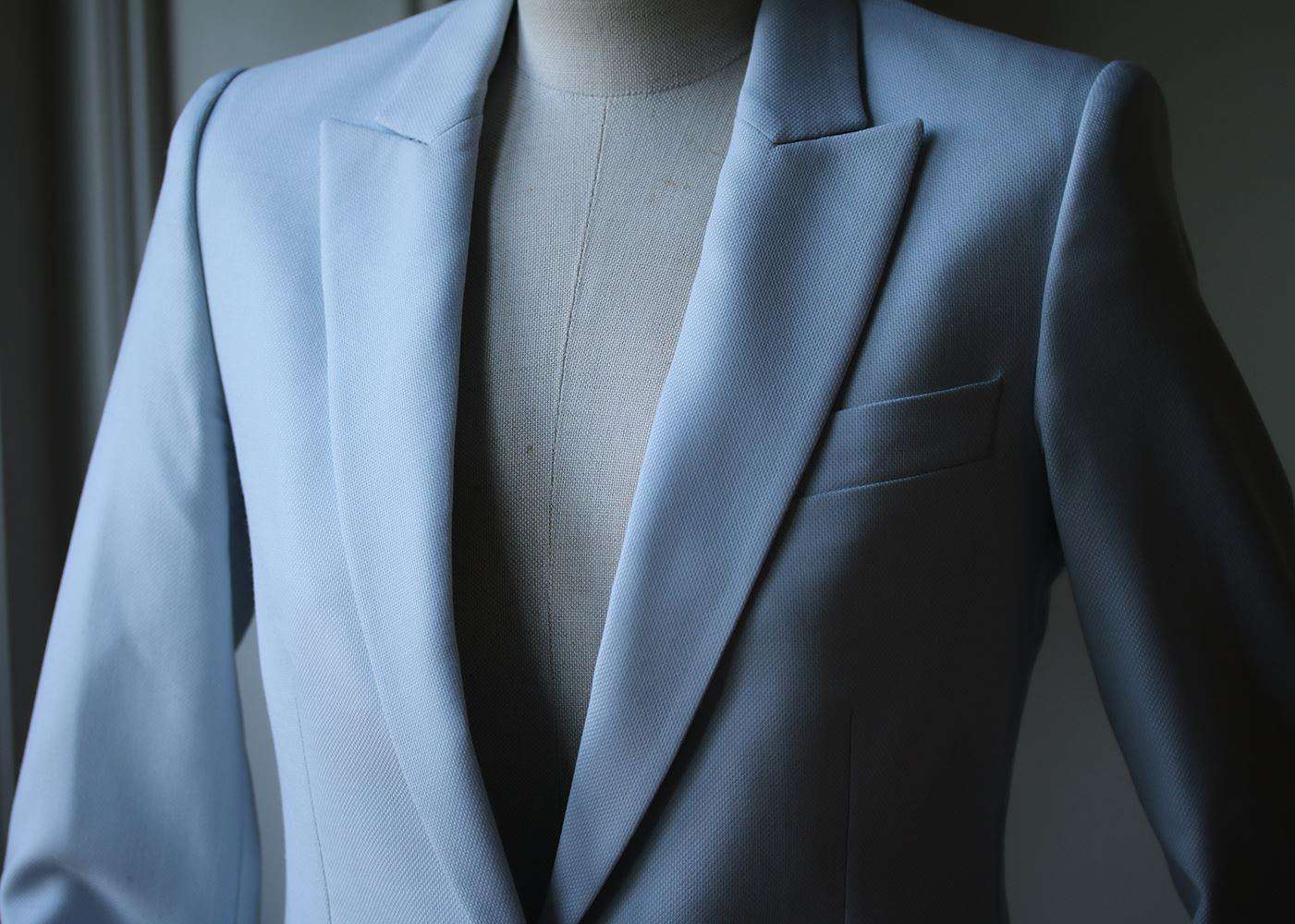 STELLA MCCARTNEY INGRID WOOL-PIQUÉ BLAZER IT 36 UK 4 - Image 4