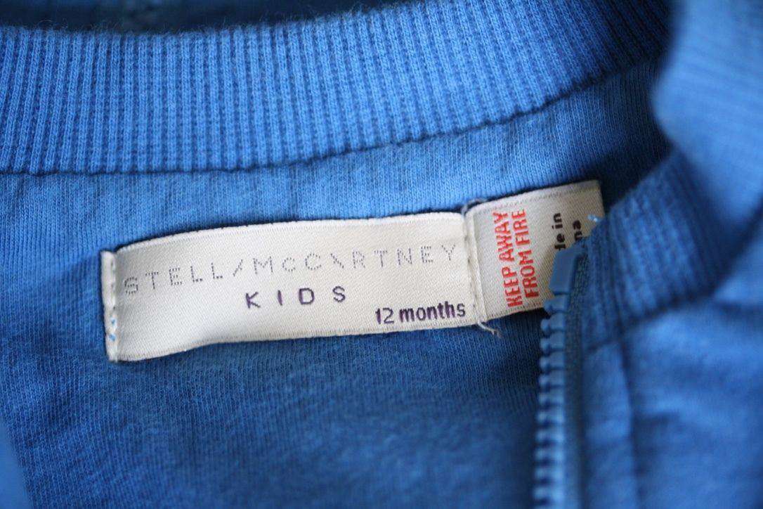 STELLA MCCARTNEY KIDS BABY BLUE BADGE SWEATSHIRT 12 MONTHS - Image 4