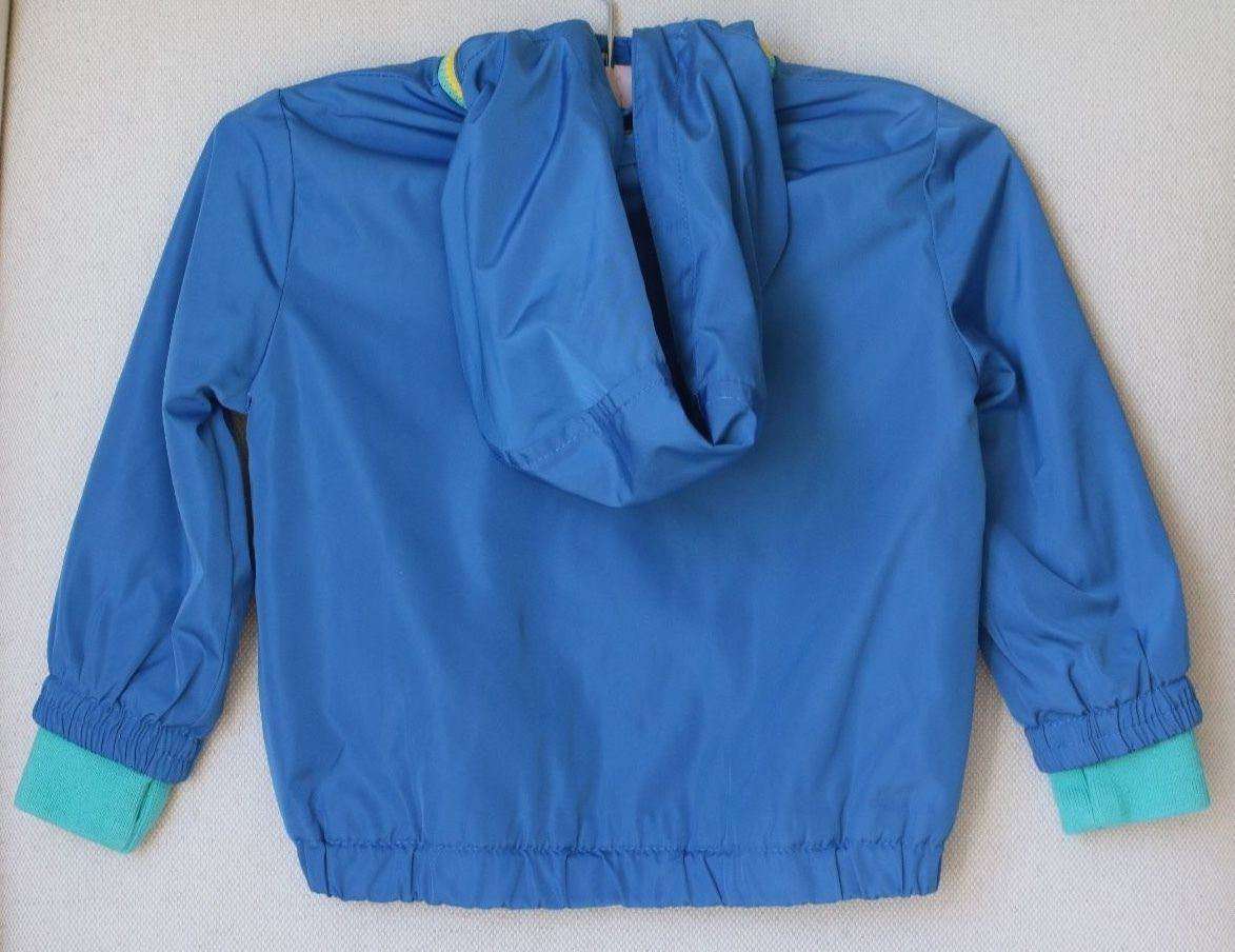 STELLA MCCARTNEY KIDS BABY BLUE LIGHTWEIGHT HOODED SCOUT JACKET 12 MONTHS - Image 7