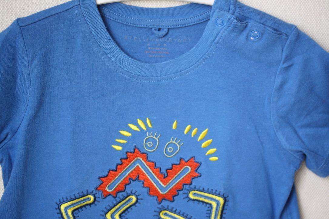 STELLA MCCARTNEY KIDS BABY CHUCKLE EMBROIDERED TOP T-SHIRT 12 MONTHS - Image 4