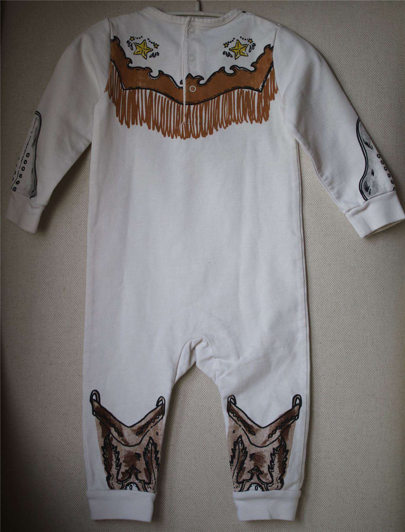 STELLA MCCARTNEY KIDS BABY COWBOY PRINT DEWBERRY BABYGROW 18 MONTHS - Image 2