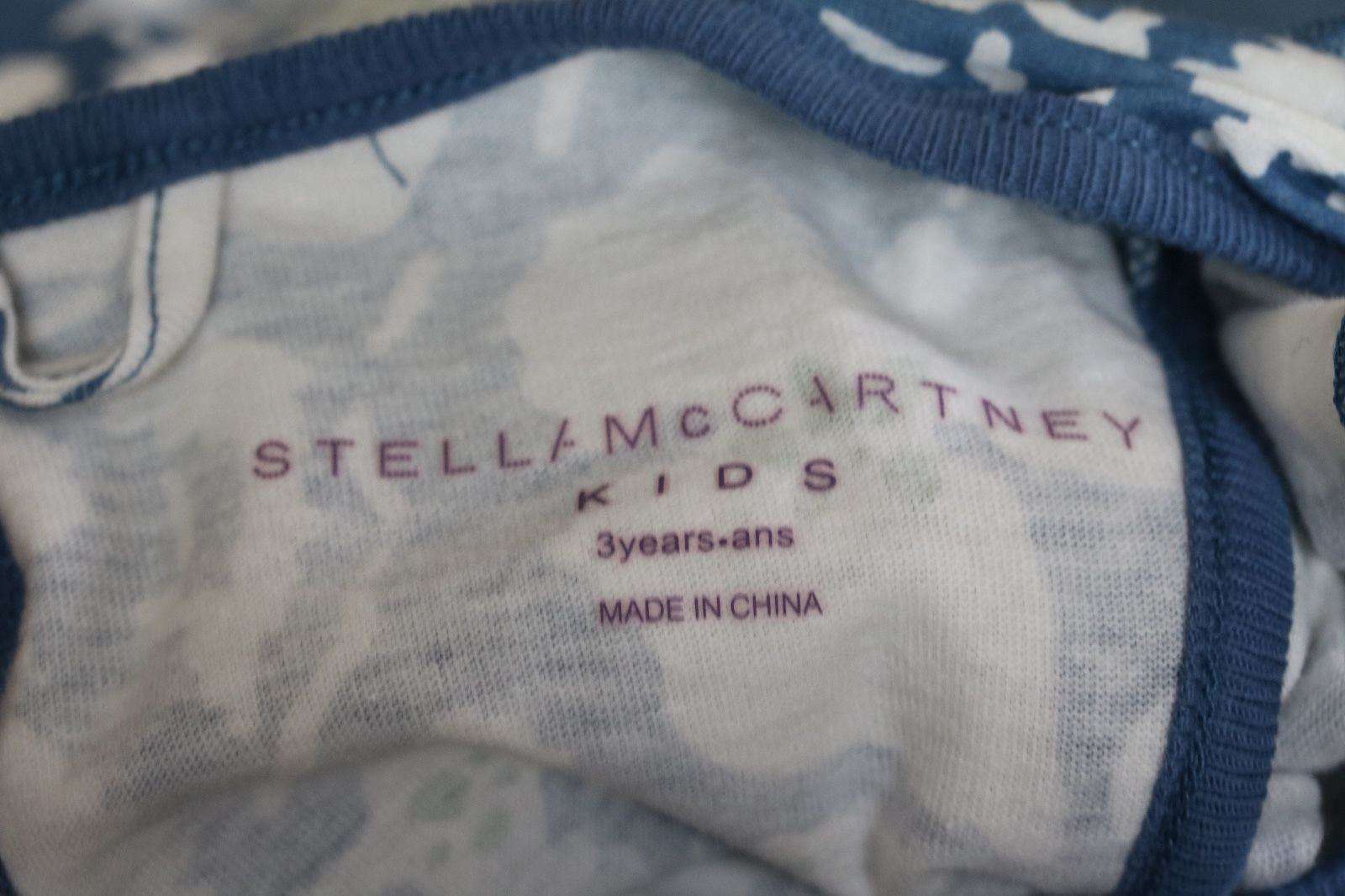 STELLA MCCARTNEY KIDS BABY GIRLS FLORAL BLUE FRILLY TOP 3 YEARS - Image 3