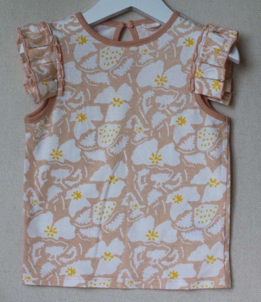 STELLA MCCARTNEY KIDS BABY GIRLS FLORAL PINK FRILLY TOP 3 YEARS - Image 4