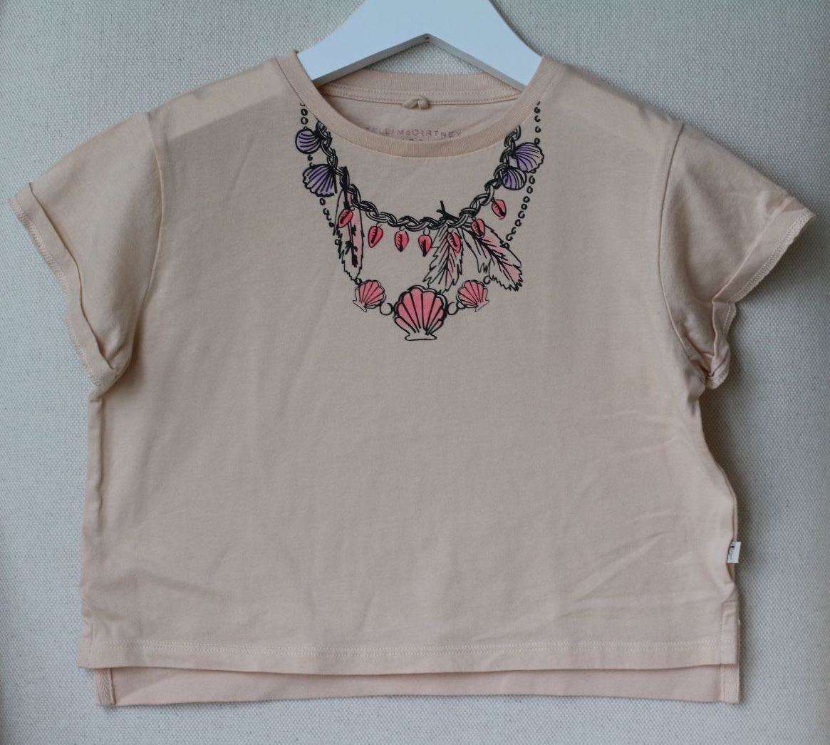 STELLA MCCARTNEY KIDS BABY GIRLS PEACH NECKLACE TOP 4 YEARS - Image 3
