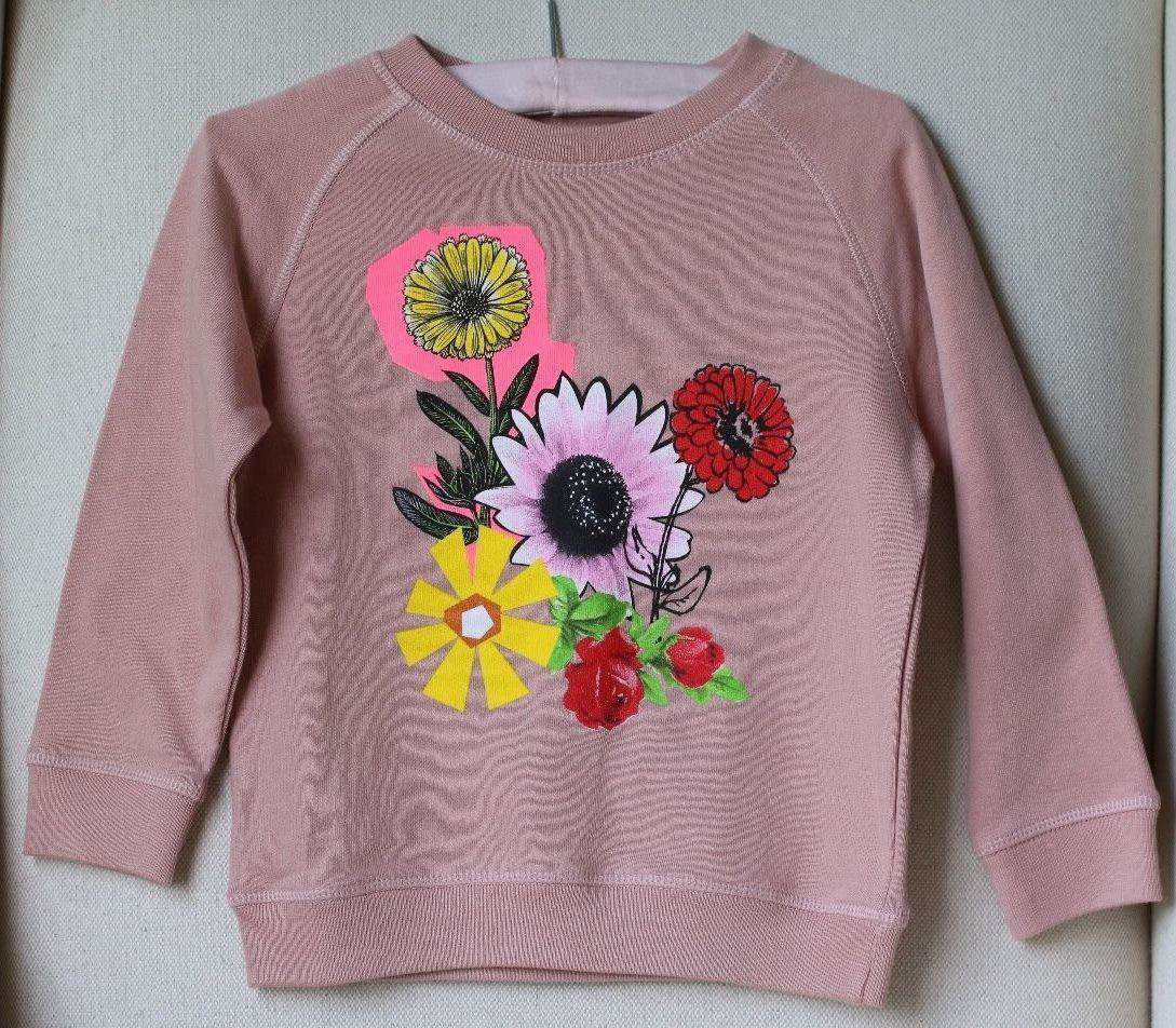 STELLA MCCARTNEY KIDS BABY GIRLS PINK FLORAL SWEATER 4 YEARS - Image 3