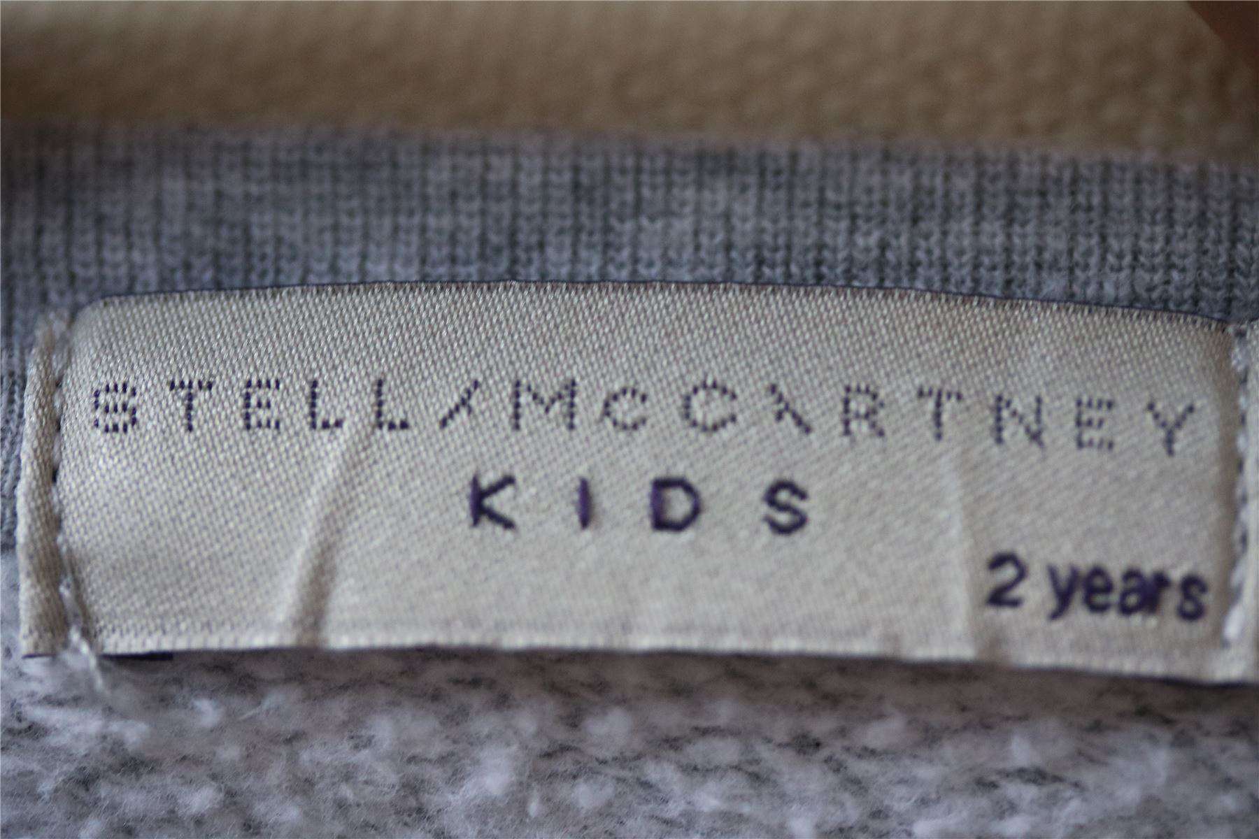 STELLA MCCARTNEY KIDS BABY GREY BILLY BADGES SWEATER 2 YEARS - Image 4