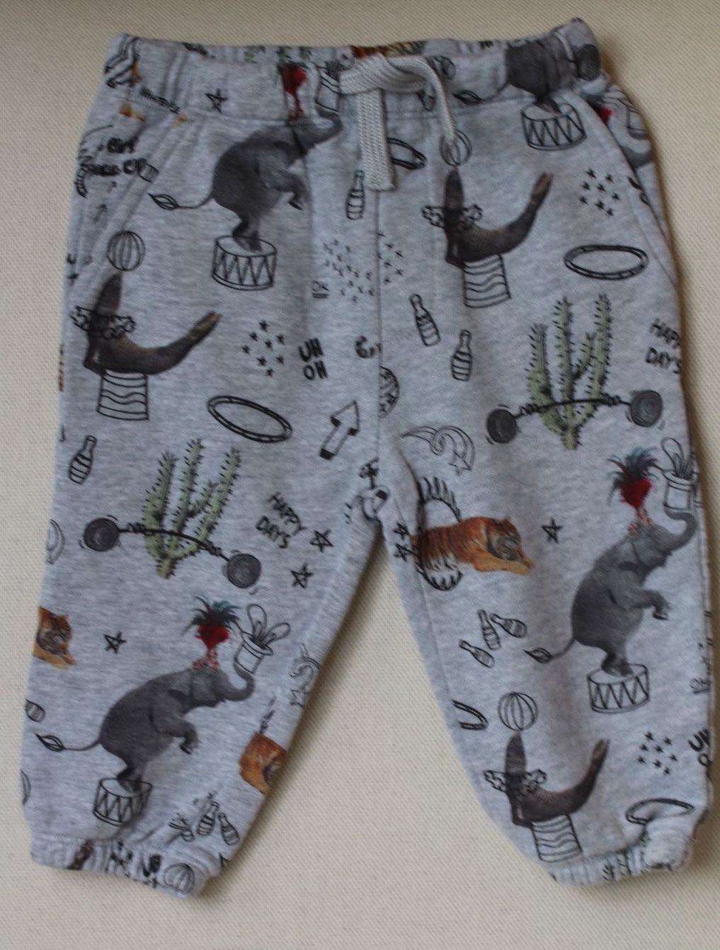 STELLA MCCARTNEY KIDS BABY GREY CIRCUS LOOPIE SWEATPANTS 18 MONTHS - Image 3