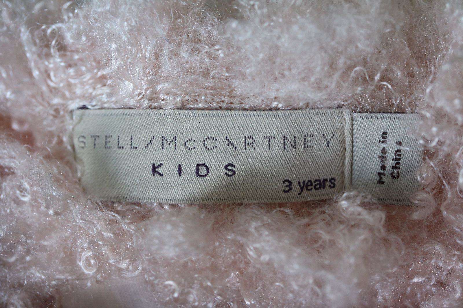 STELLA MCCARTNEY KIDS BABY PINK SPARKLES COAT 3 YEARS - Image 4