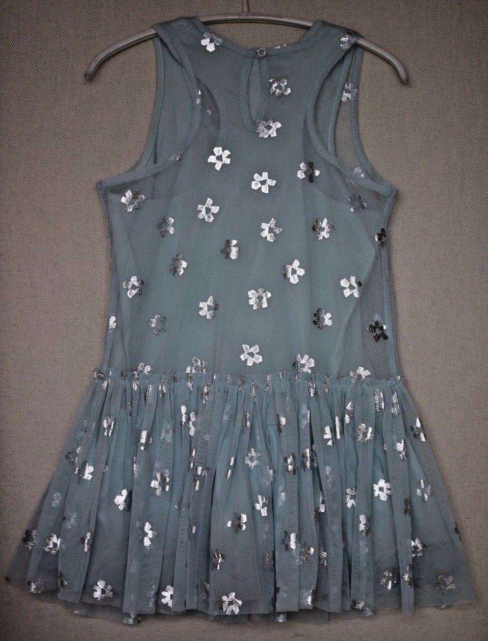 STELLA MCCARTNEY KIDS GIRLS BELL BLUE DAISY TULLE DRESS 5 YEARS - Image 2