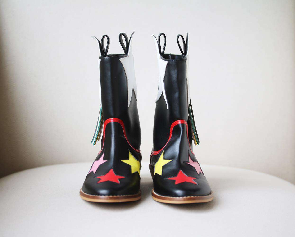 STELLA MCCARTNEY KIDS GIRLS BOWBOY BOOTS EU 30 UK 11.5/12 - Image 3