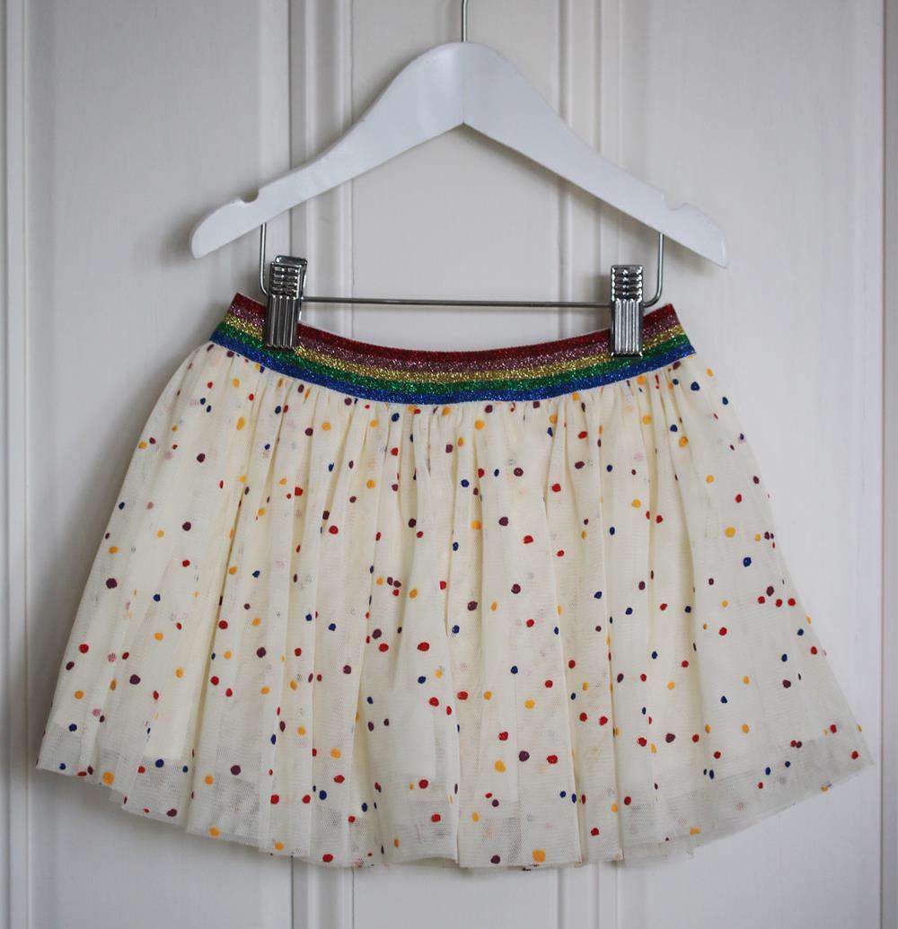 STELLA MCCARTNEY KIDS GIRLS CONFETTI TULLE SKIRT 6 YEARS - Image 2