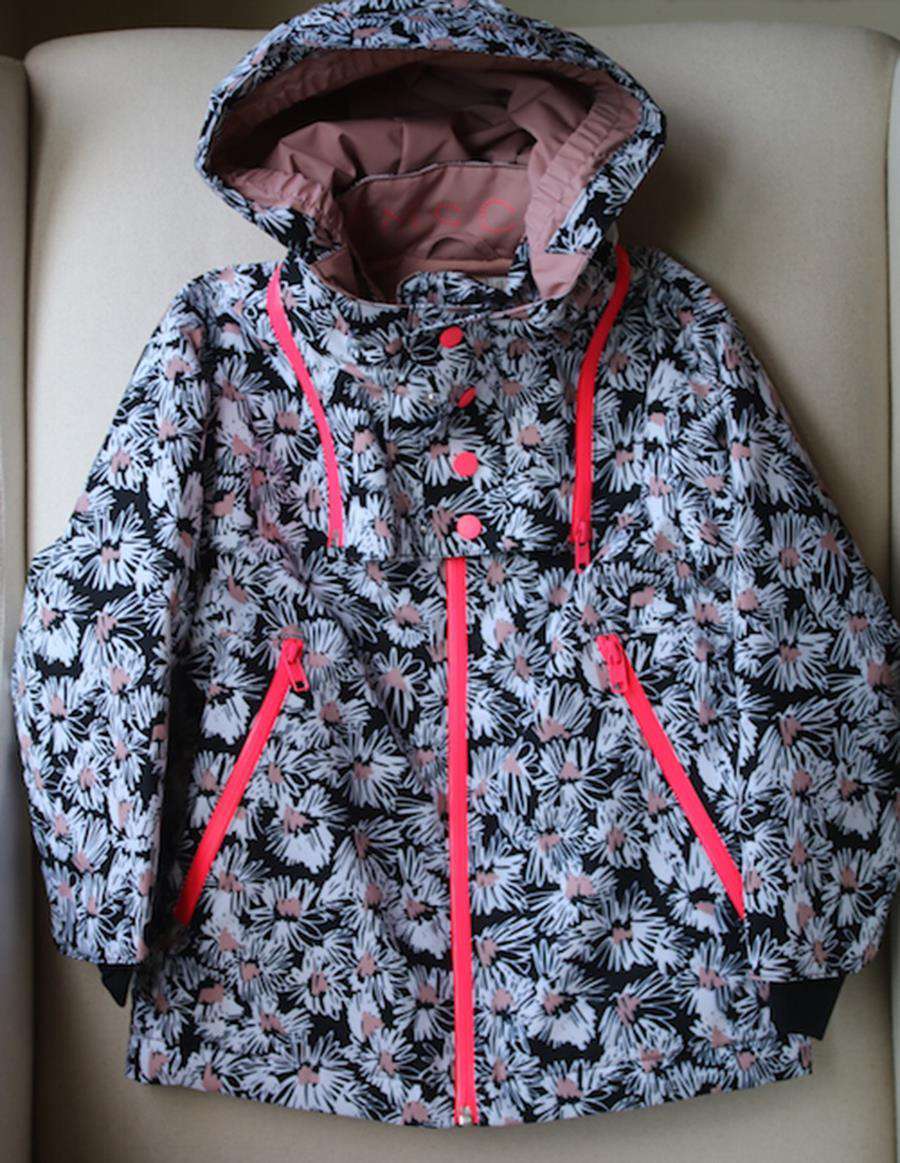 STELLA MCCARTNEY KIDS GIRLS DAISY PRINT SKI JACKET 5 YEARS - Image 2