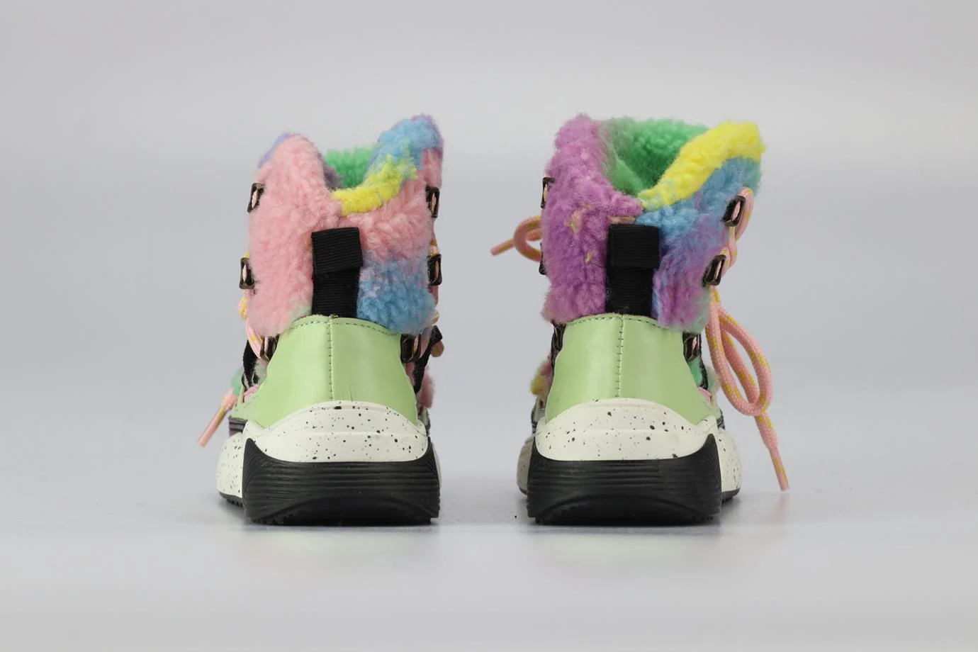 STELLA MCCARTNEY KIDS GIRLS FAUX SHEARLING BOOTS EU 25 UK 8 - Image 4