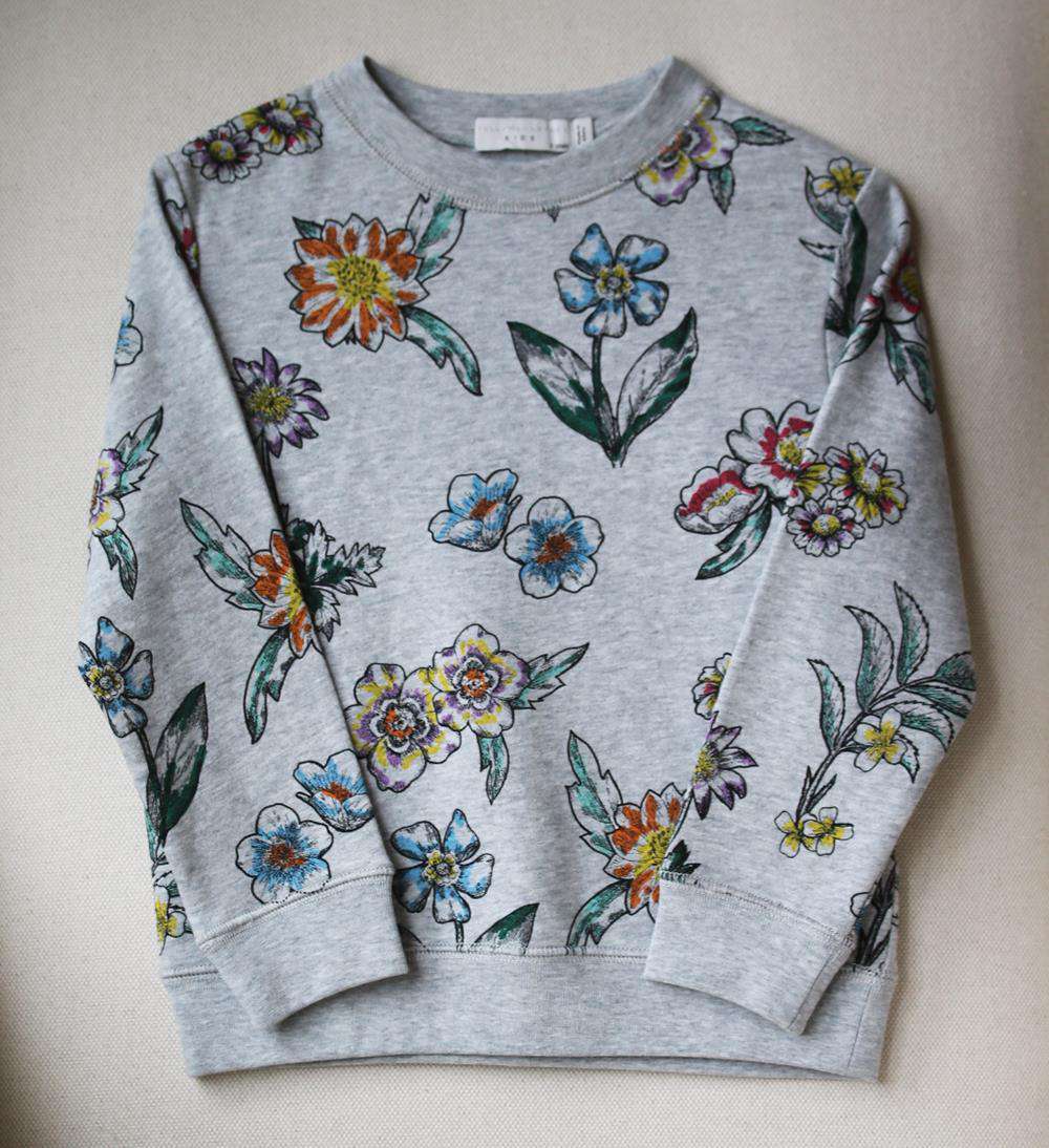 STELLA MCCARTNEY KIDS GIRLS FLORAL PRINT COTTON TRACKSUIT 5 YEARS - Image 2