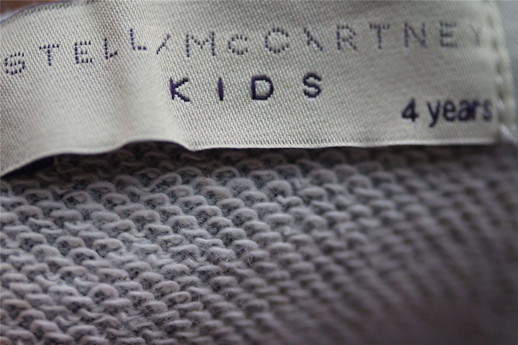 STELLA MCCARTNEY KIDS GIRLS GREY FLORAL ZOEY TRACKSUIT 4 YEARS - Image 3