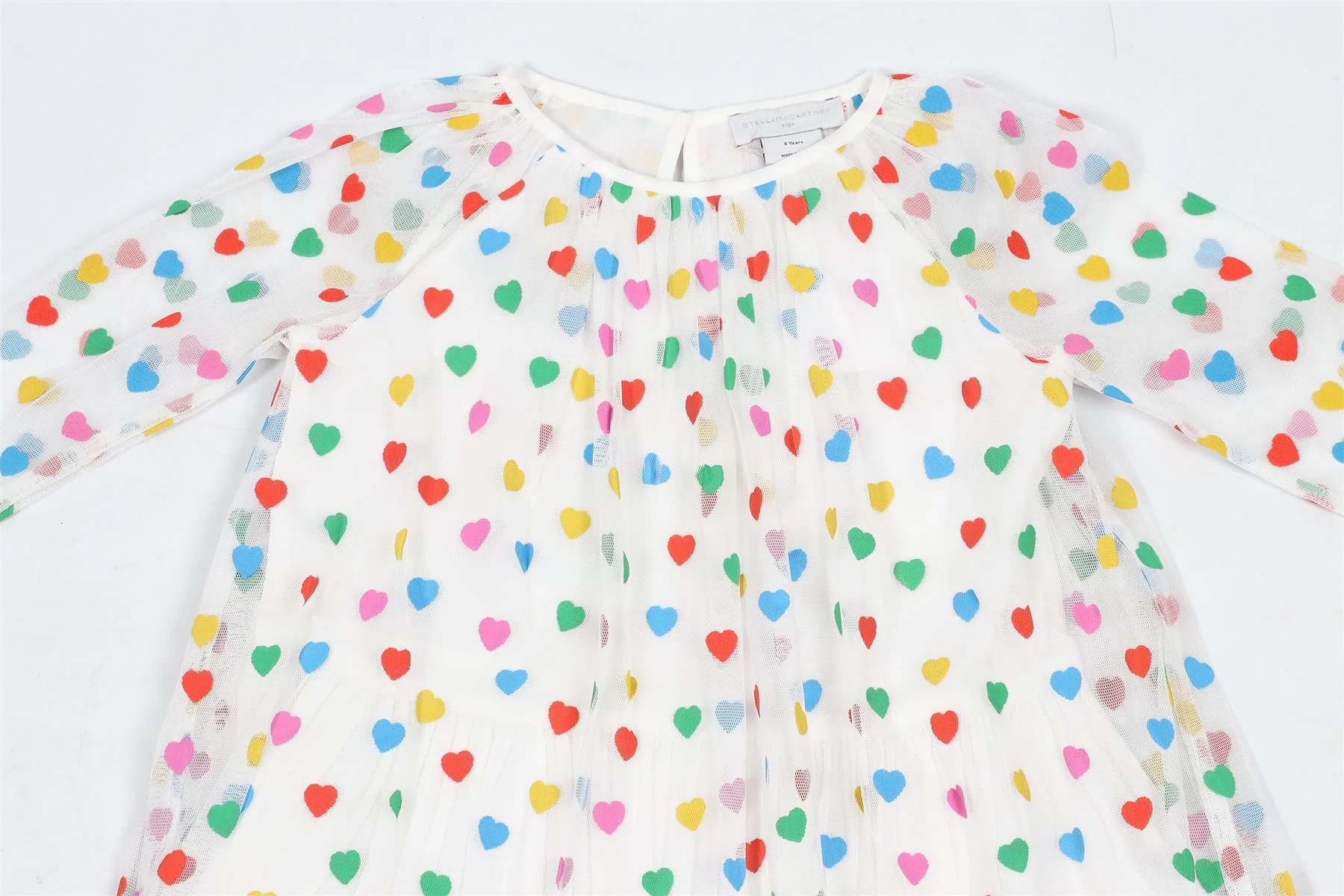 STELLA MCCARTNEY KIDS GIRLS HEART DRESS 4 YEARS - Image 3