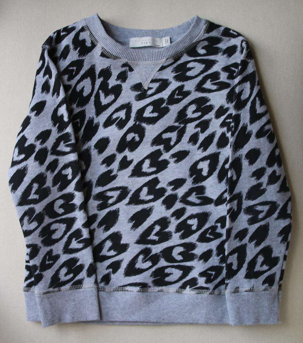 STELLA MCCARTNEY KIDS GIRLS HEART PRINT COTTON TRACKSUIT 5 YEARS - Image 2