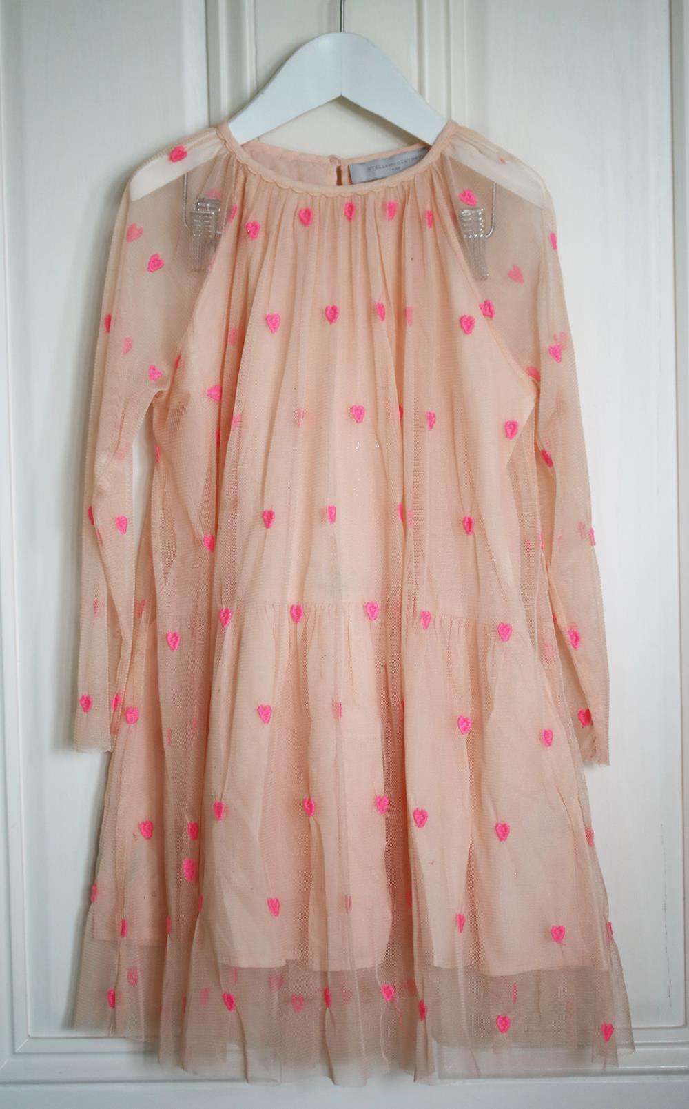 STELLA MCCARTNEY KIDS GIRLS HEART TULLE DRESS 8 YEARS - Image 2