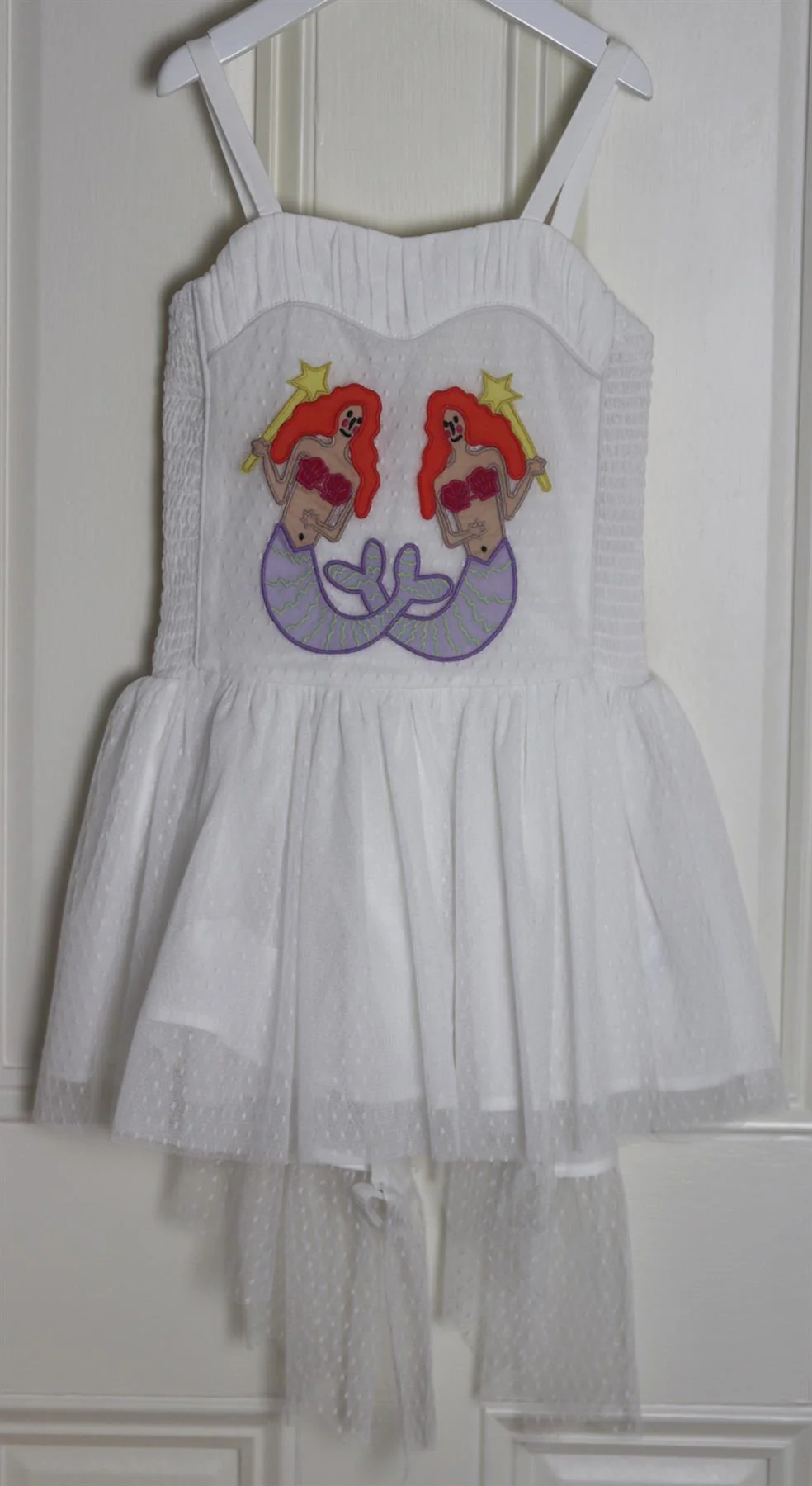 STELLA MCCARTNEY KIDS GIRLS MERMAID TULLE DRESS WITH WINGS 8 YEARS - Image 2
