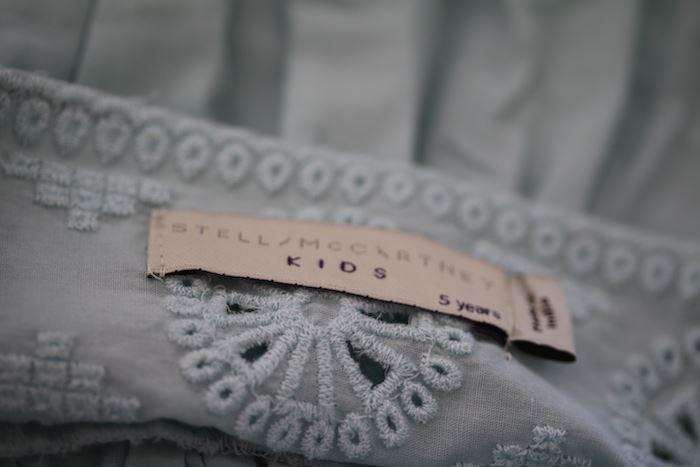 STELLA MCCARTNEY KIDS GIRLS MINT GREEN BRODERIE ANGLAISE DRESS 5 YEARS - Image 4