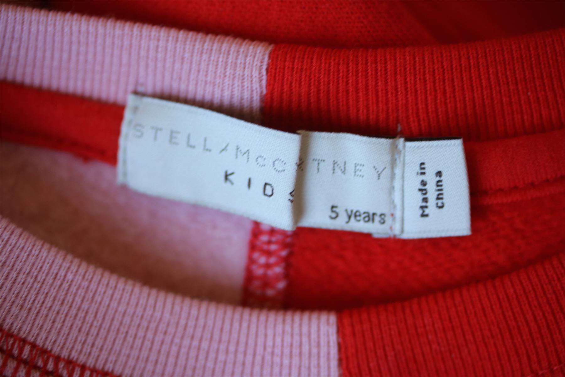 STELLA MCCARTNEY KIDS GIRLS PINK BEST FRIENDS SWEATER 5 YEARS - Image 4