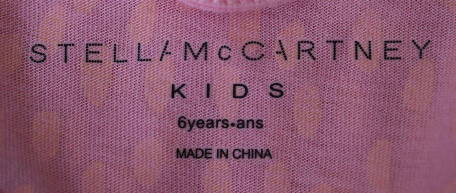 STELLA MCCARTNEY KIDS GIRLS STAR COTTON DRESS 6 YEARS - Image 4