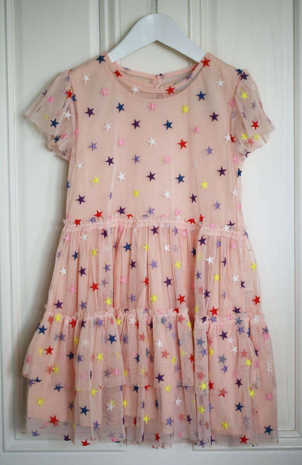 STELLA MCCARTNEY KIDS GIRLS STAR TULLE DRESS 6 YEARS - Image 2