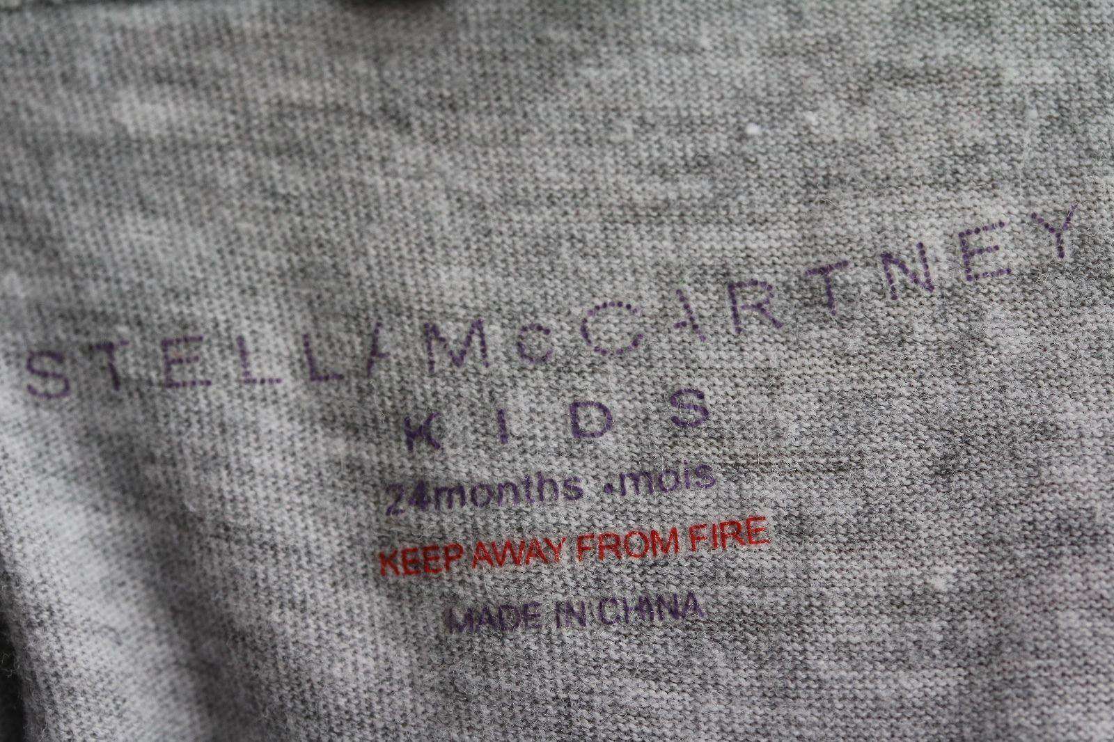 STELLA MCCARTNEY KIDS GREY JERSEY TWIDDLE BABYGROW 24 MONTHS - Image 4