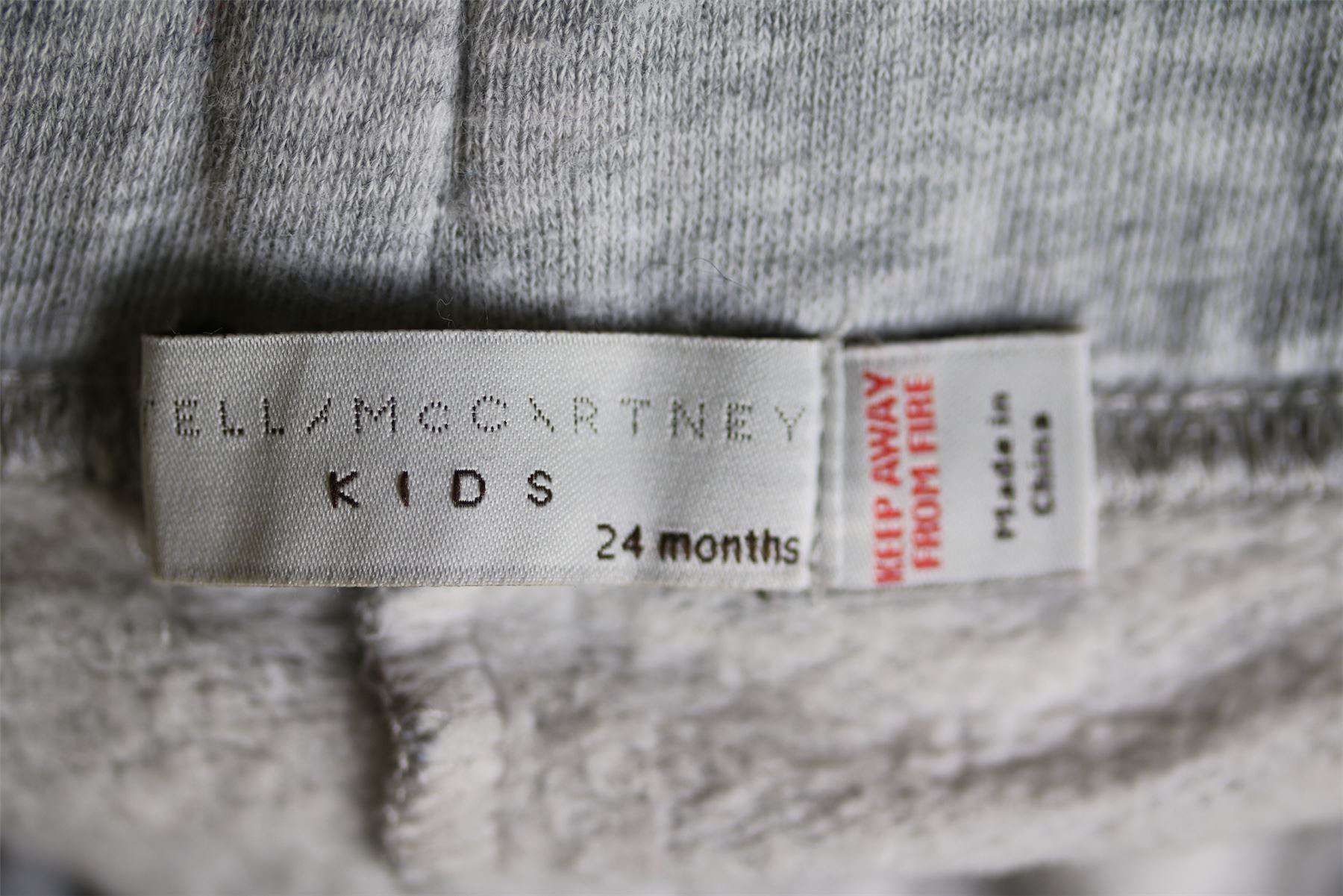 STELLA MCCARTNEY KIDS GREY LOOPIE CAMPING TROUSERS 24 MONTHS - Image 3