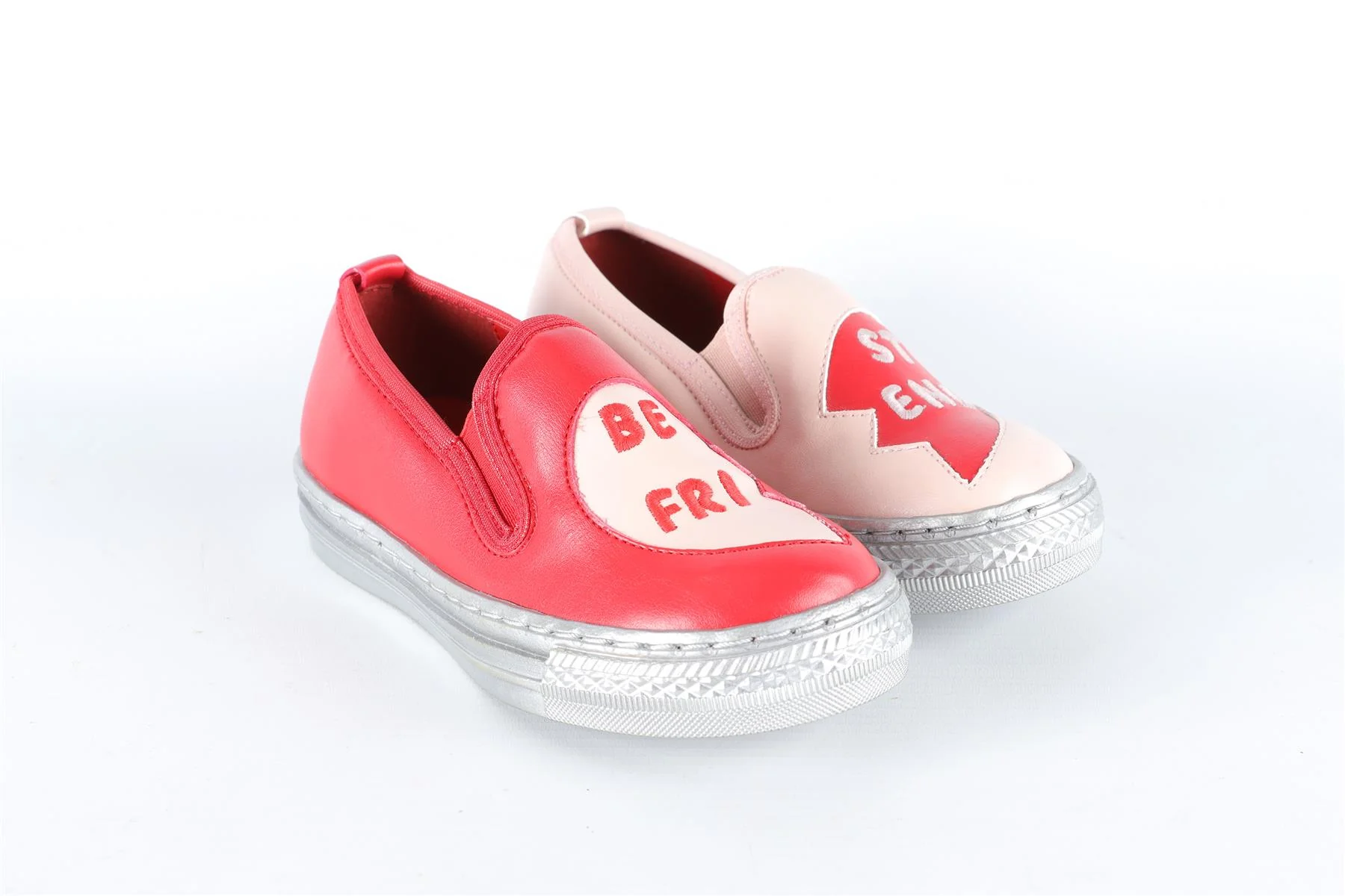 STELLA MCCARTNEY KIDS RED AND PINK TRAINERS EU 24 UK 7 US 8 - Image 2