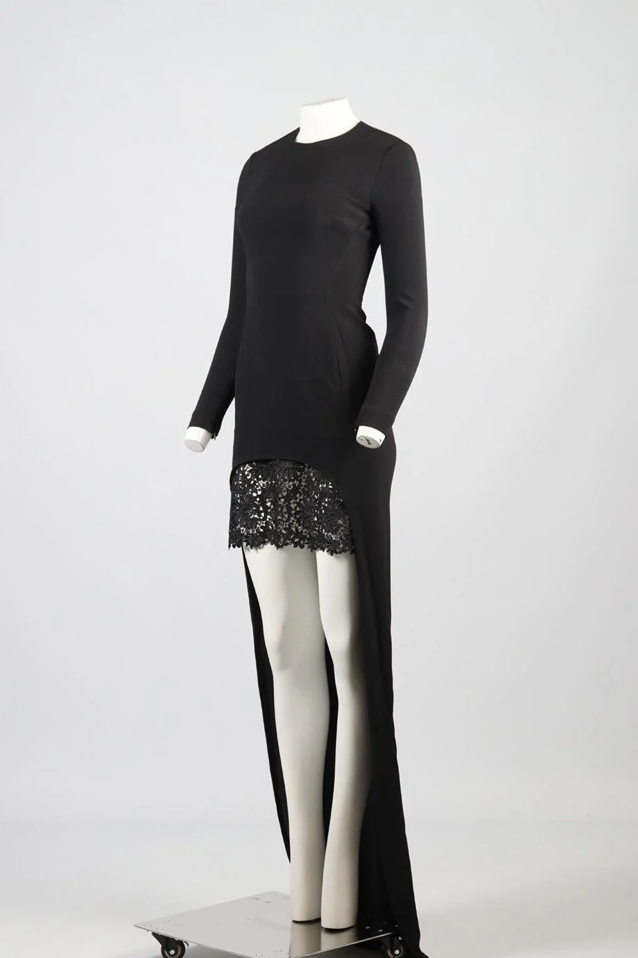 STELLA MCCARTNEY LACE AND CREPE MAXI DRESS IT 40 UK 8 - Image 3