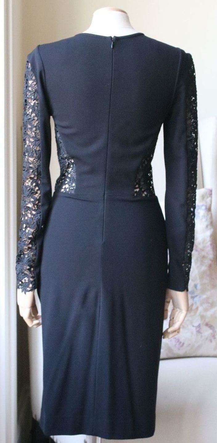 STELLA MCCARTNEY LACE INSERT JERSEY DRESS IT 40 UK 8 - Image 9