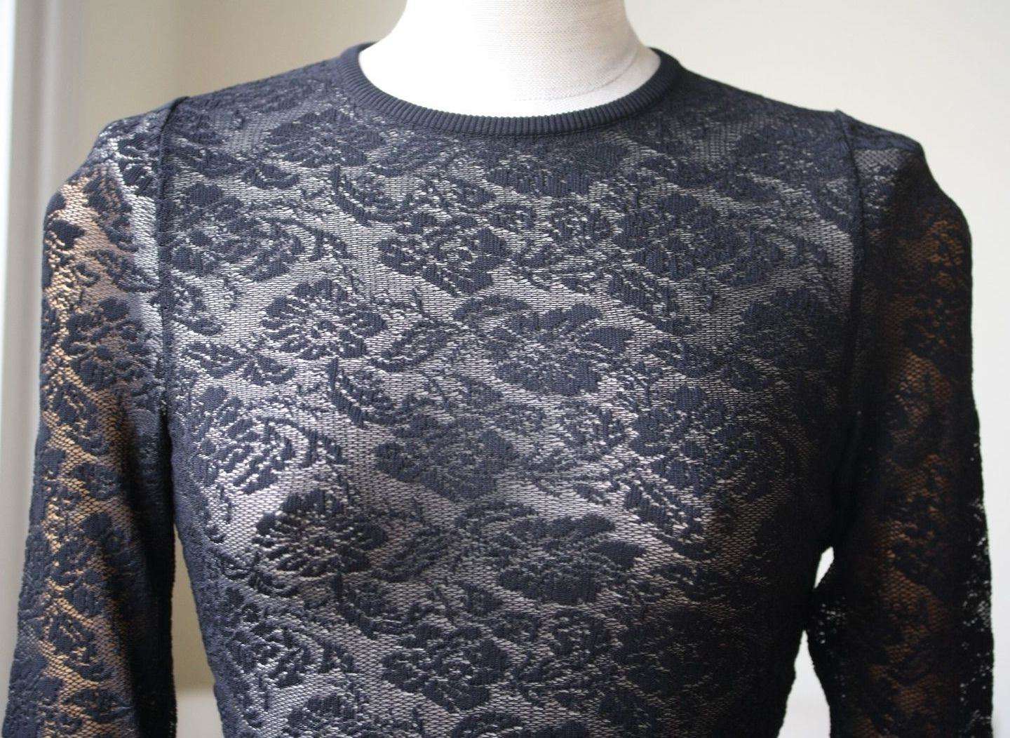 STELLA MCCARTNEY LACE LONG SLEEVE TOP IT 38 UK 6 - Image 8
