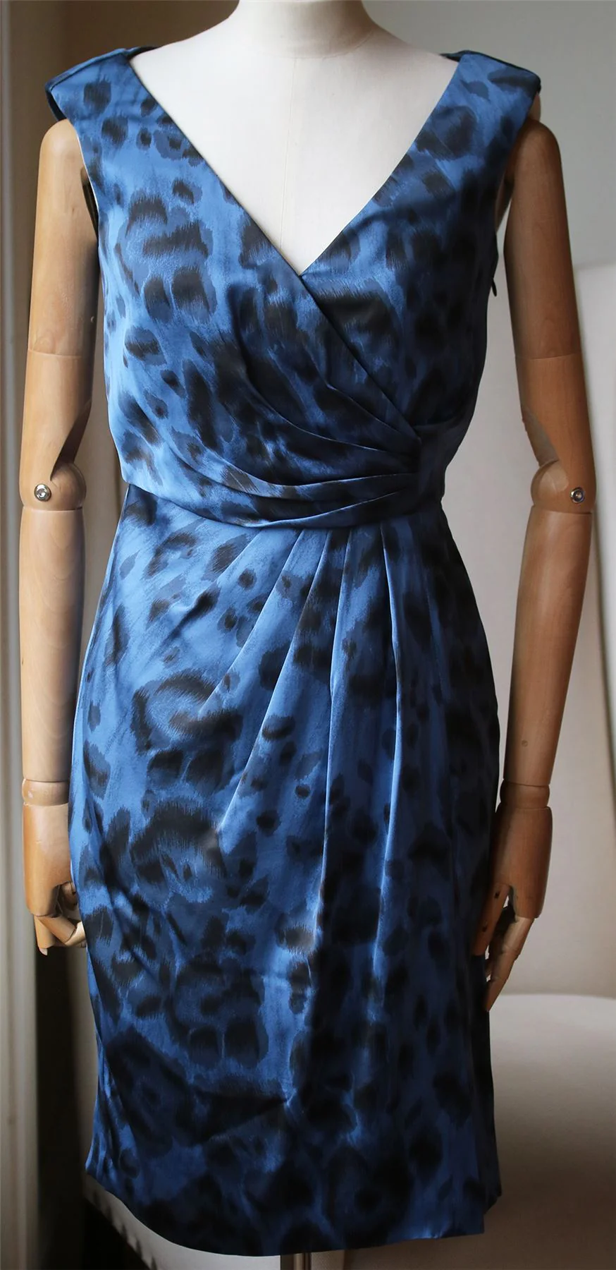 STELLA MCCARTNEY LEOPARD PRINT SILK DRESS IT 40 UK 8 - Image 2
