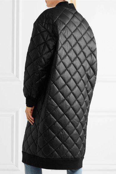 STELLA MCCARTNEY MARISA QUILTED FAUX LEATHER COAT UK 8 - Image 3