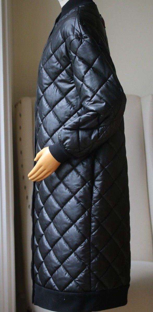 STELLA MCCARTNEY MARISA QUILTED FAUX LEATHER COAT UK 8 - Image 5