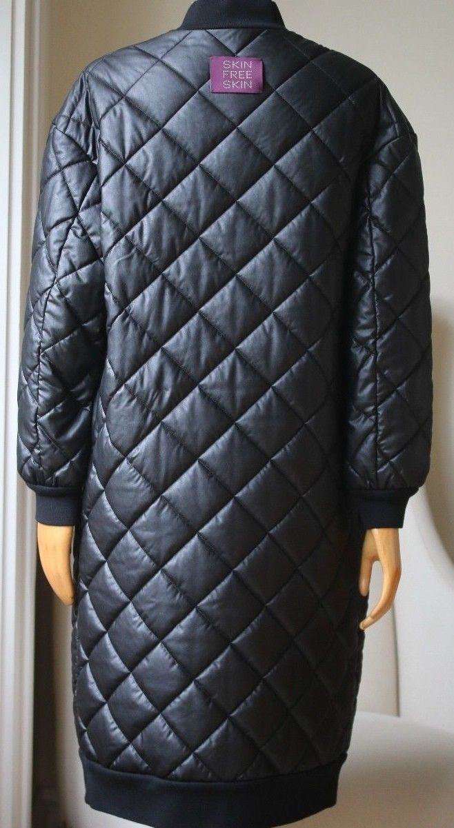 STELLA MCCARTNEY MARISA QUILTED FAUX LEATHER COAT UK 8 - Image 6
