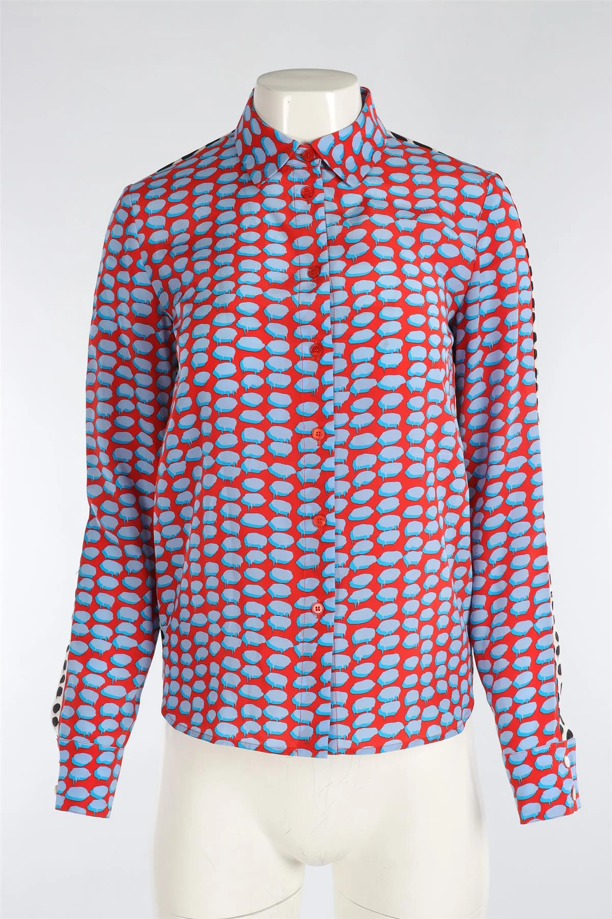 STELLA MCCARTNEY MULTI SILK SHIRT IT 36 UK 4 - Image 2