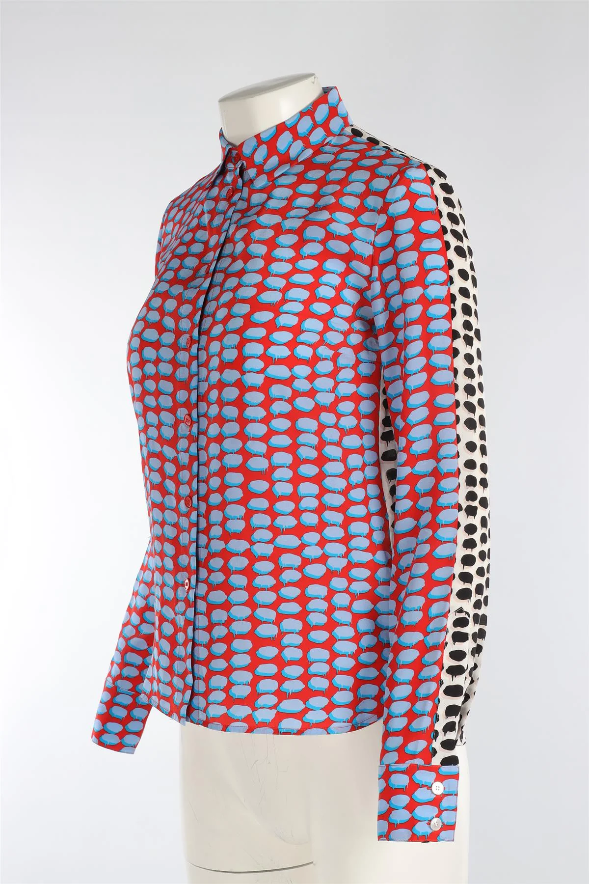 STELLA MCCARTNEY MULTI SILK SHIRT IT 36 UK 4 - Image 3