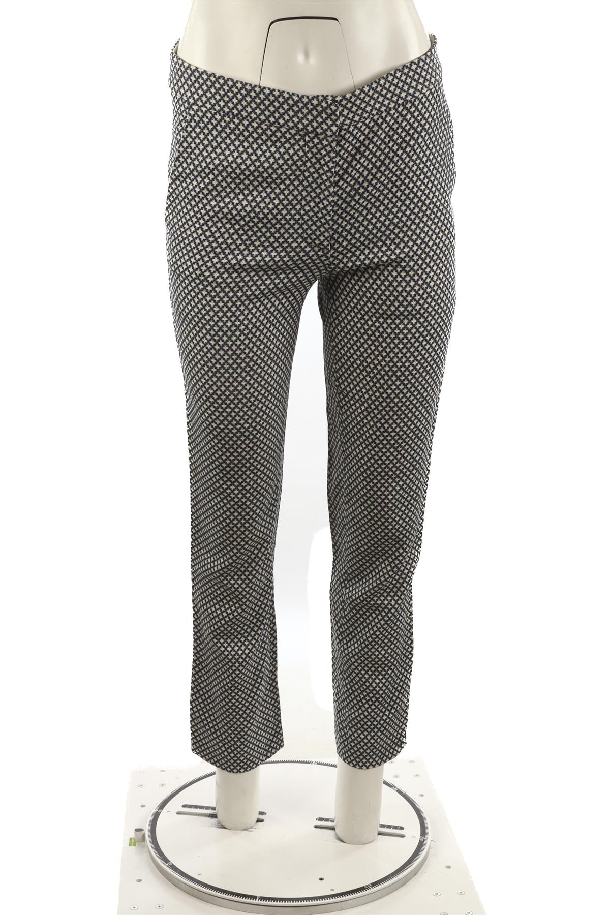 STELLA MCCARTNEY NAVY CREPE STRAIGHT LEG PANTS IT 40 UK 8 - Image 2