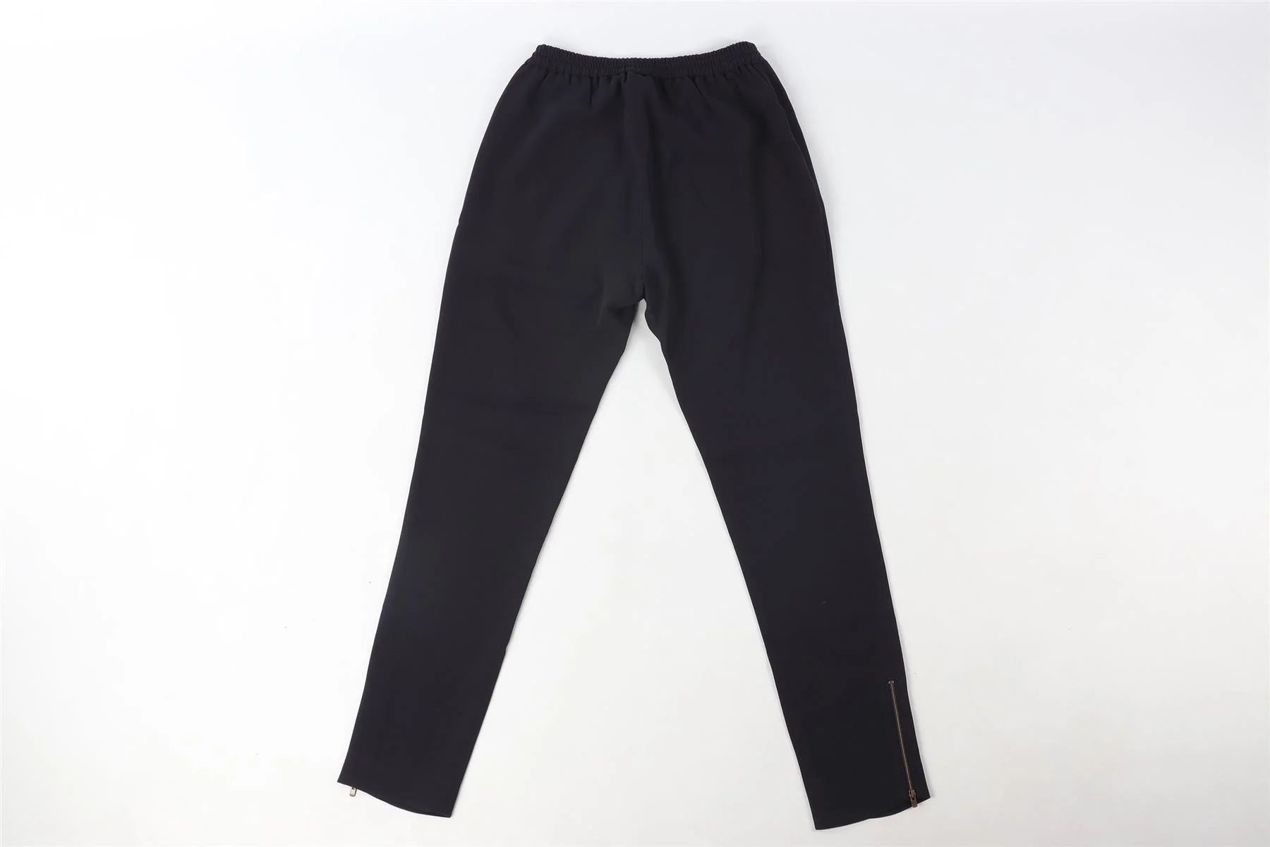 STELLA MCCARTNEY NAVY CREPE TAPERED PANTS IT 36 UK 4 - Image 4