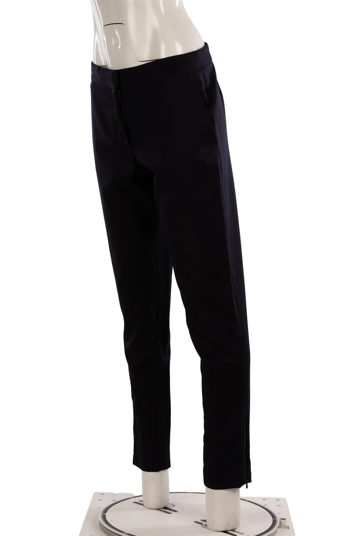 STELLA MCCARTNEY NAVY SLIM LEG PANTS IT 44 UK 12 - Image 3