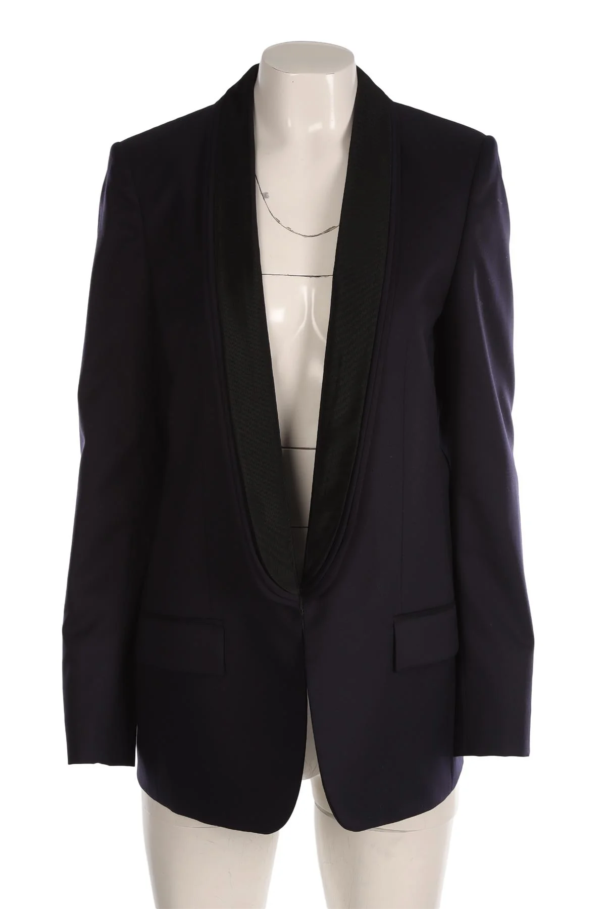 STELLA MCCARTNEY NAVY WOOL BLAZER IT 46 UK 14 - Image 2